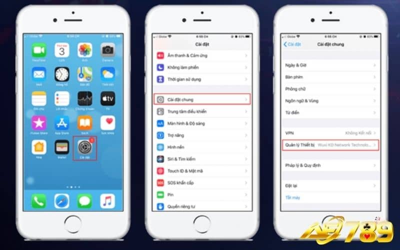 Các bước tải app AE789 về điện thoại IOS Các bước tải app AE789 về điện thoại IOS